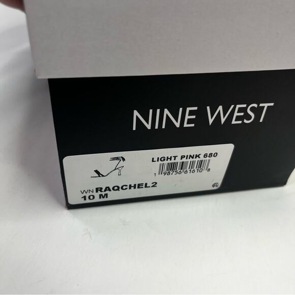 Nine West Raqchel Embellished Lace Up heels pink mystic garden print - 10 - Picture 13 of 13